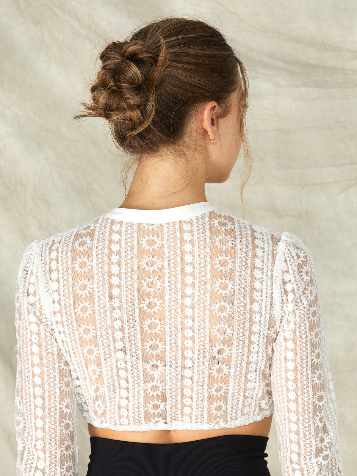 Women's Lace Top Blouse - WENNY