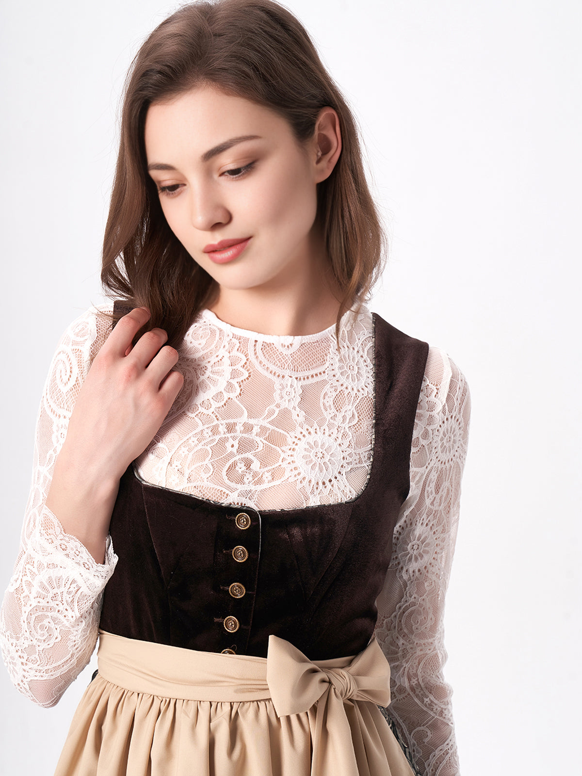 Women's Traditional Dress - NICOLE IN BRAUN