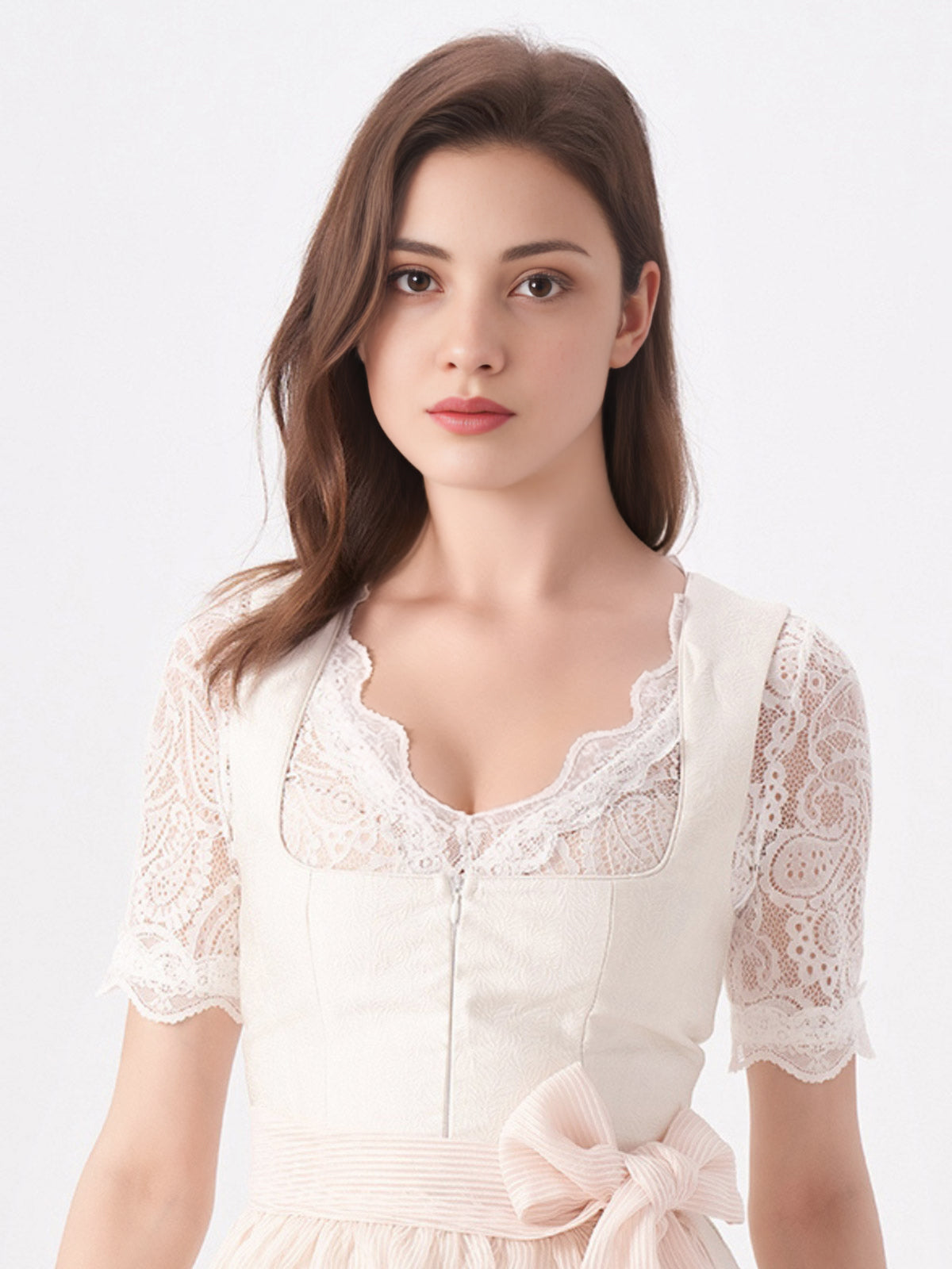 Women's Traditional Dress - WEBER IN BEIGE