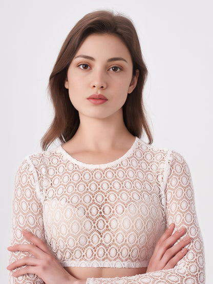 Women's Lace Top Blouse - RONJA