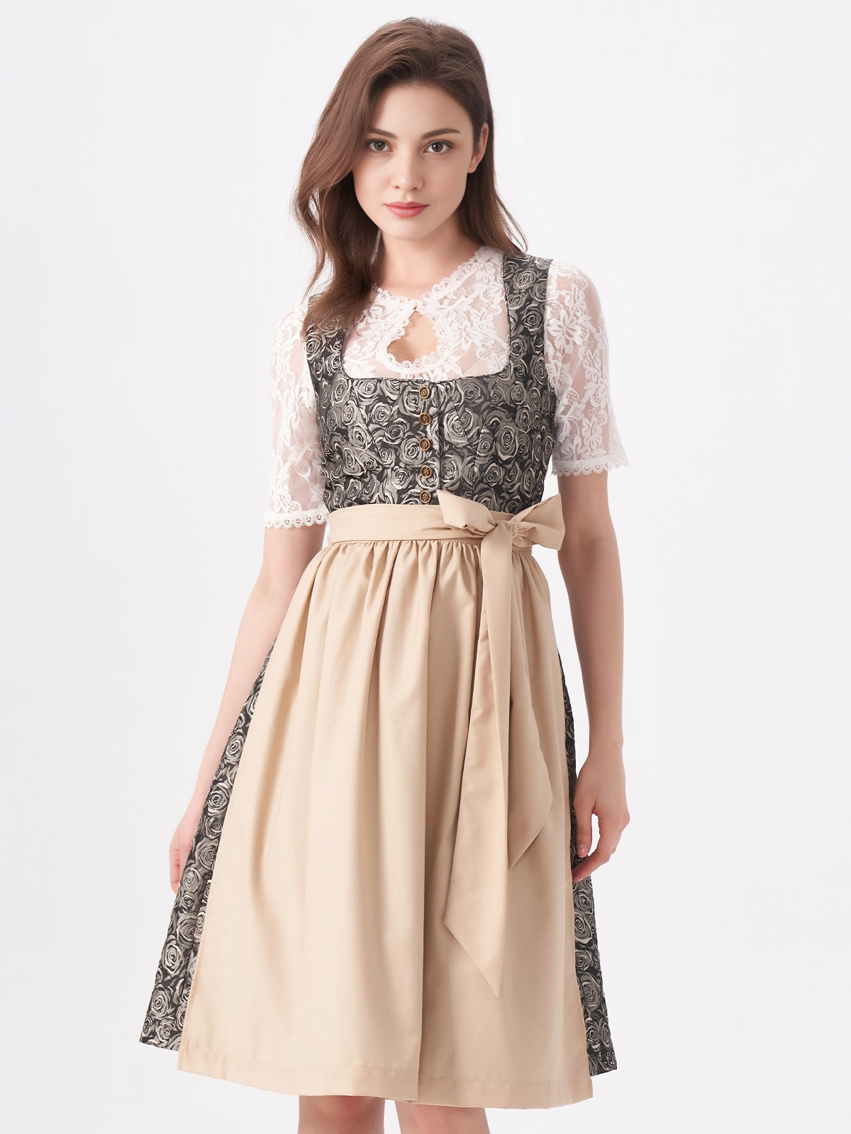 Women's Traditional Dress - NADINE IN SCHWARZES