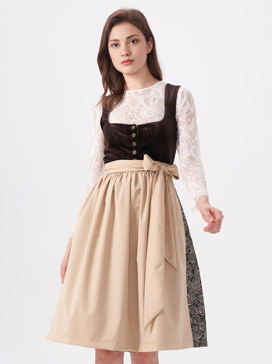 Women's Traditional Dress - NICOLE IN BRAUN