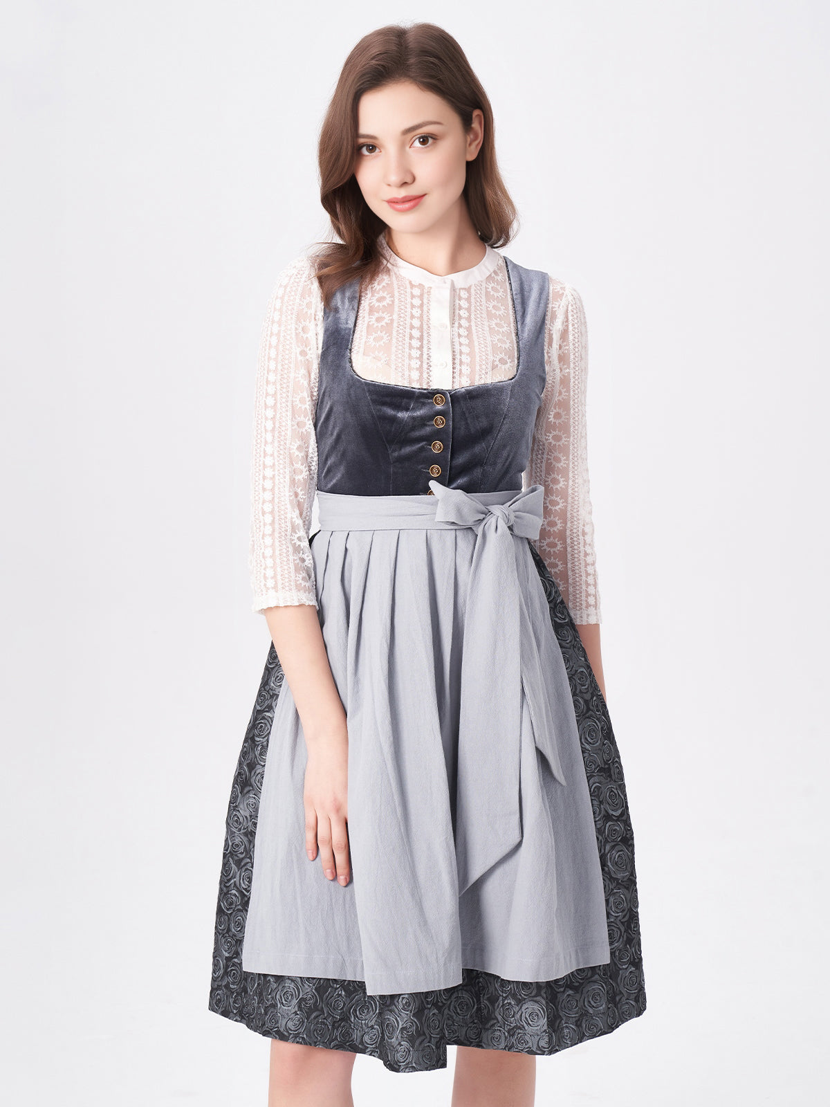 Women's Traditional Dress - NICOLE IN BLAU