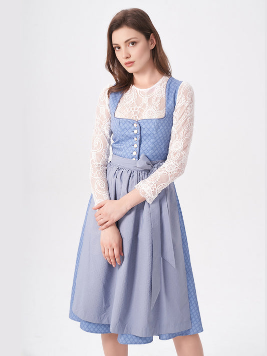 Women's Traditional Dress - DANIELA IN HELL BLAU