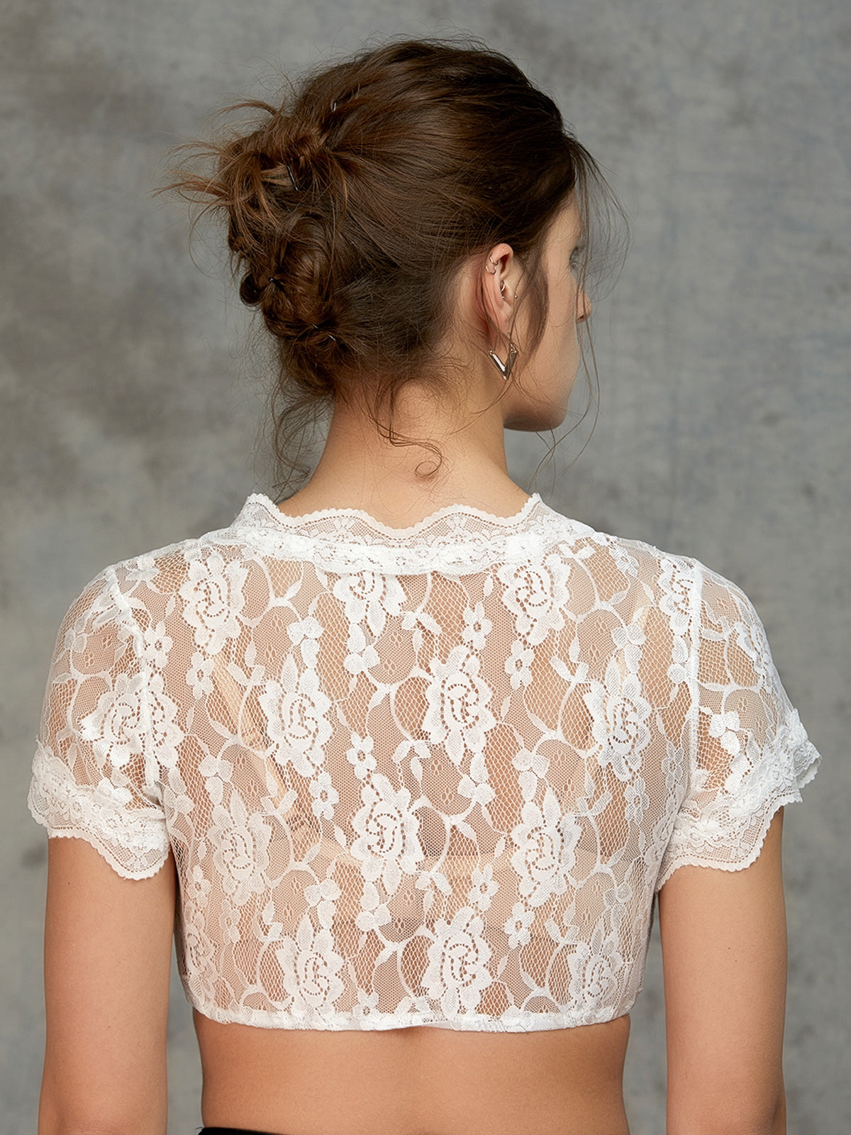 Women's Lace Top Blouse - JASMIN