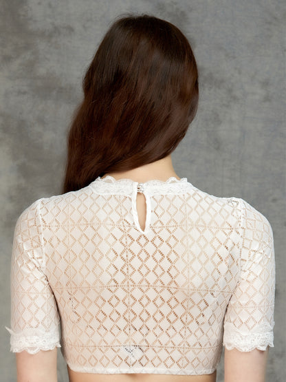 Women's Lace Top Blouse - KIANA